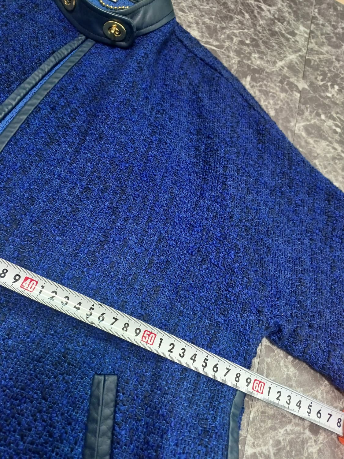 코치(COACH) 트위드 레더 트리밍 자켓  상품이미지8