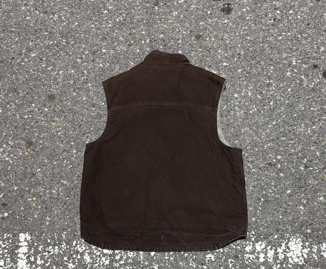 빈티지 칼하트 쉐르파 브라운 베스트 "M" (435) 상품이미지3