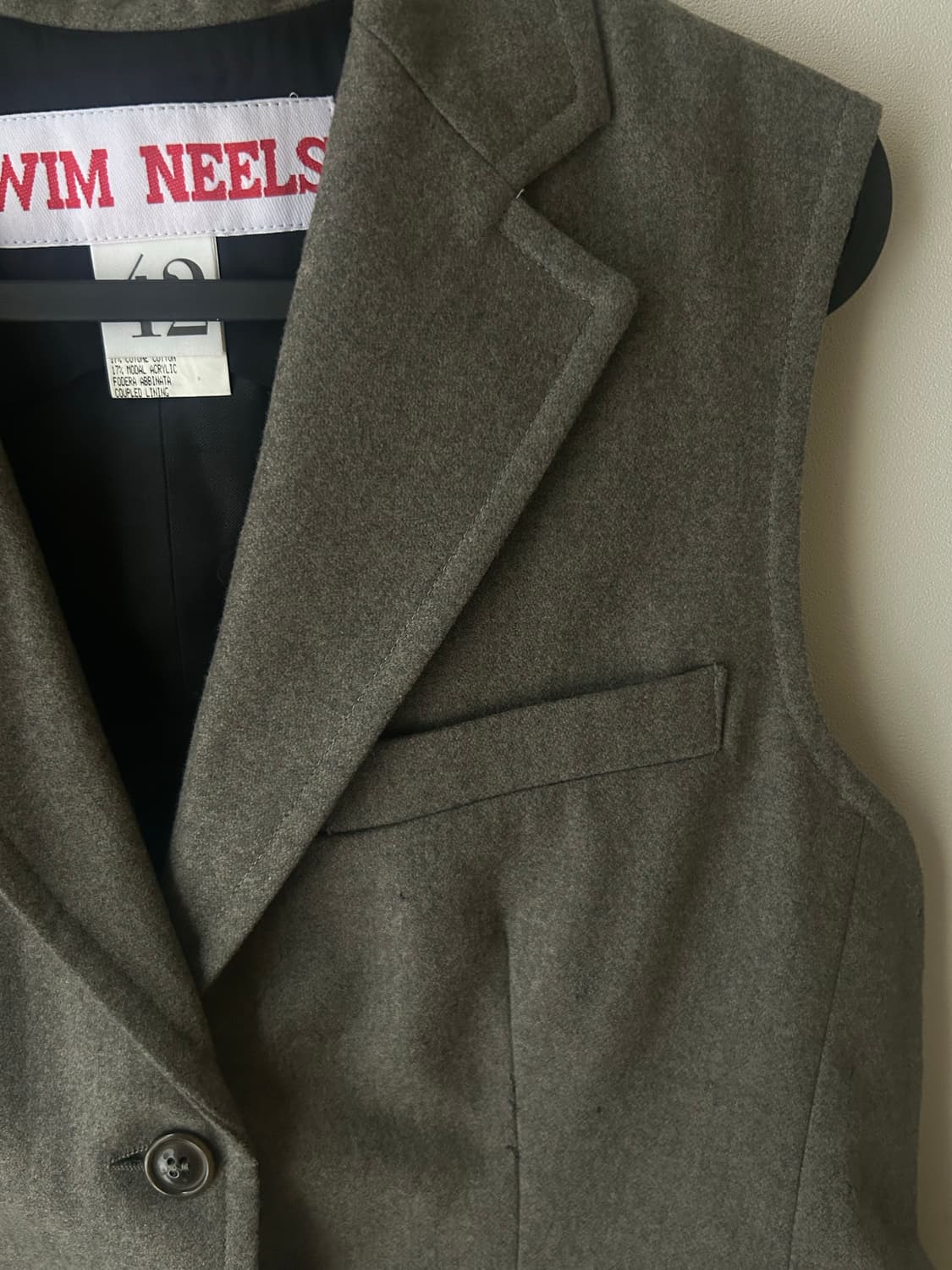 Weem neels 빈티지 울 베스트 made in italy  상품이미지3