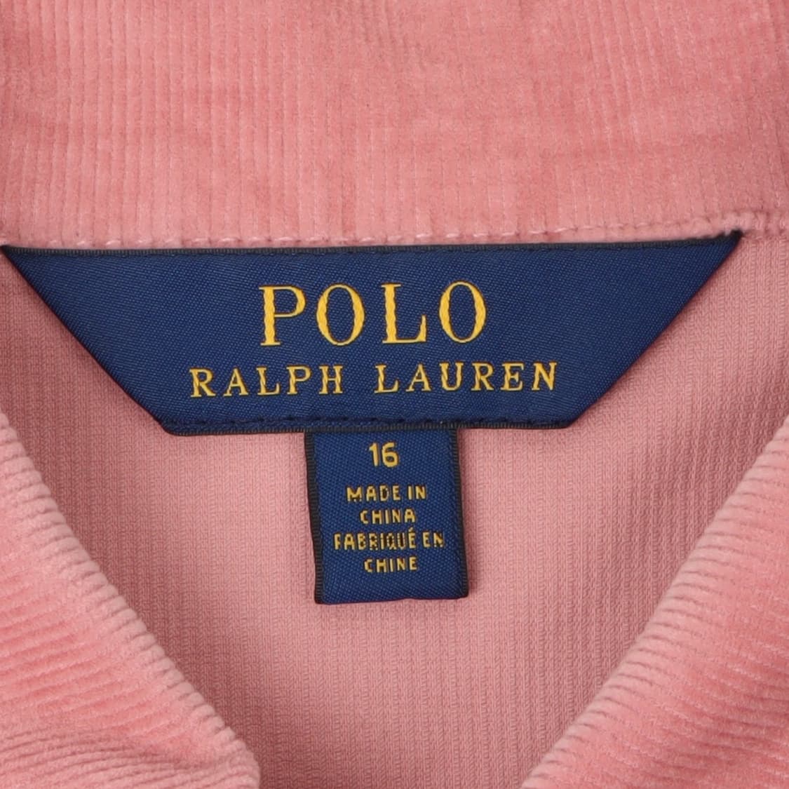 폴로 랄프로렌 라이트 핑크 코듀로이 크롭 자켓 상품이미지7