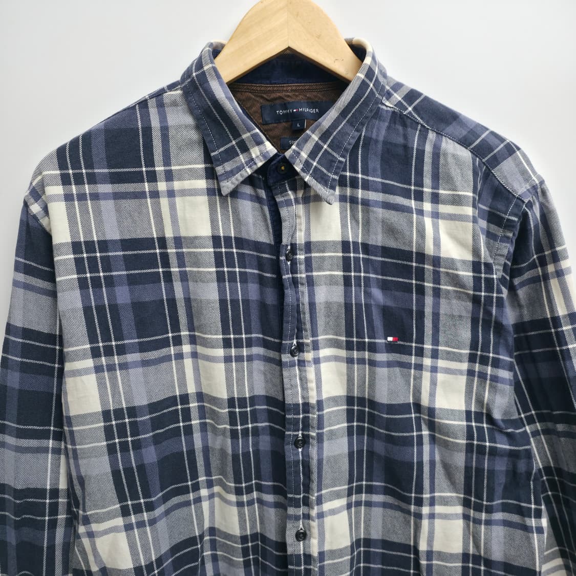 [L] 타미힐피거 엘보 패치 체크 셔츠 상품이미지2