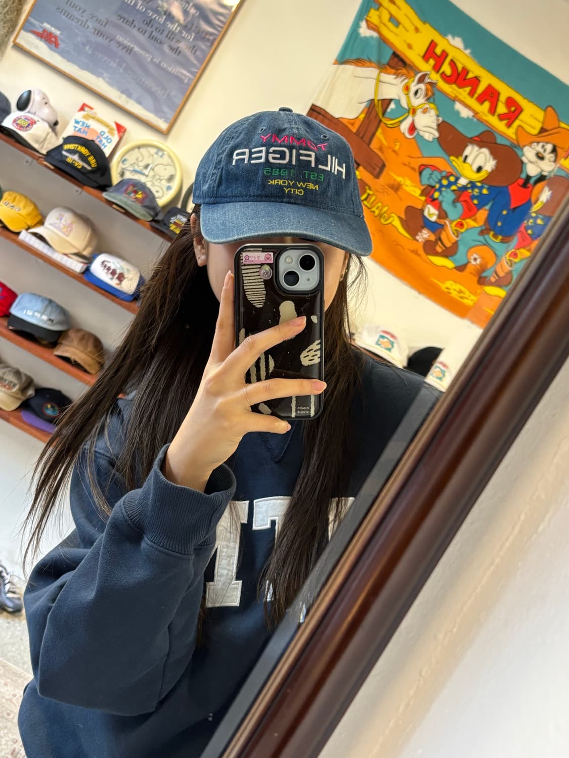 타미힐피거 데님 볼캡 상품이미지1