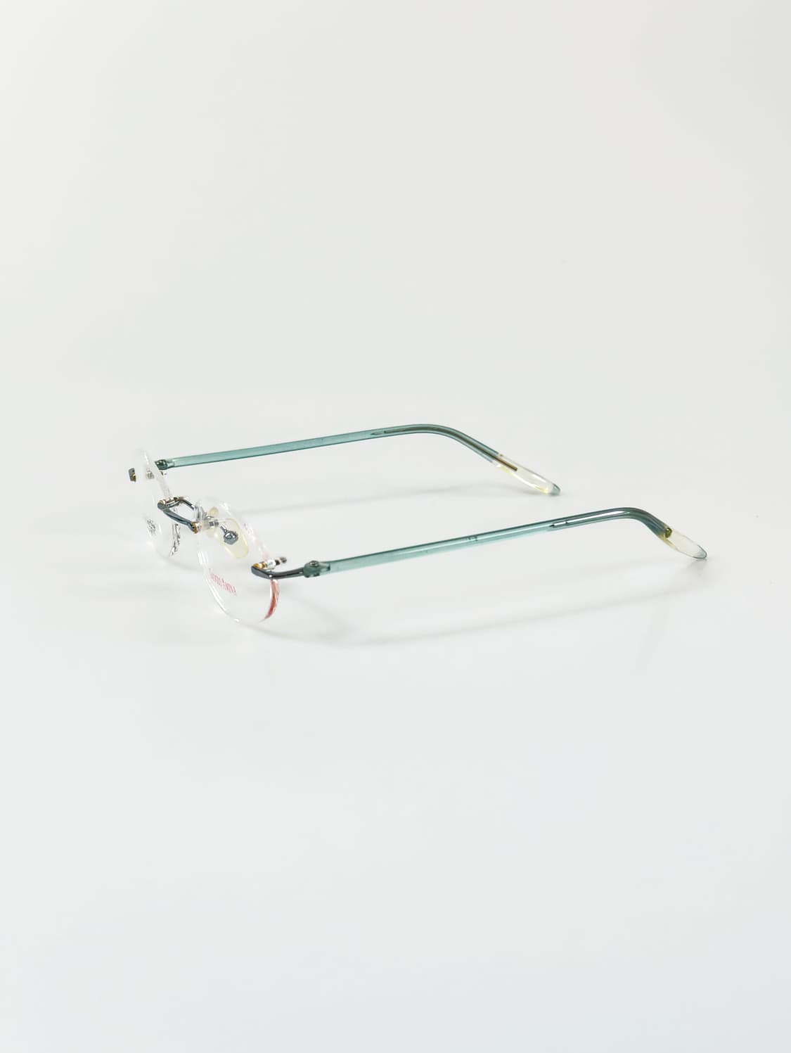 90s GIOGIO AMINA 무테 와이드 라운드 빈티지 안경 상품이미지3