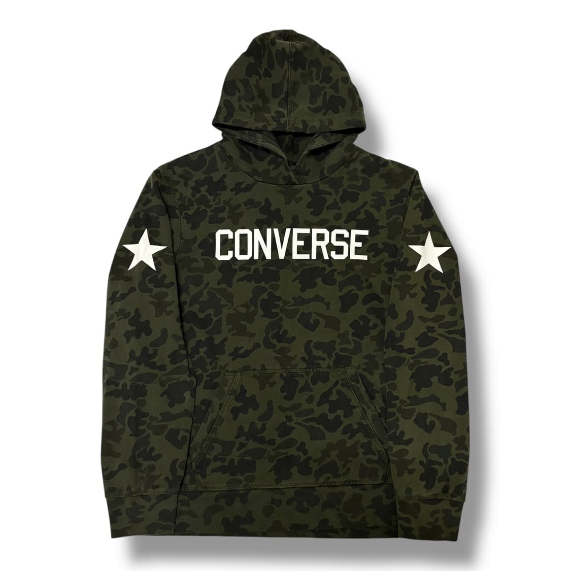 Converse 카키 브라운 화이트 카모플라쥬 후드티 상품이미지1