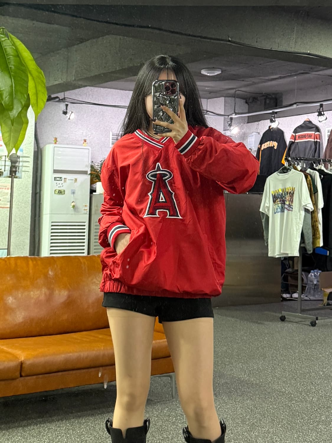 엠엘비 LA 에인절스 빈티지 바람막이 B4676 상품이미지1