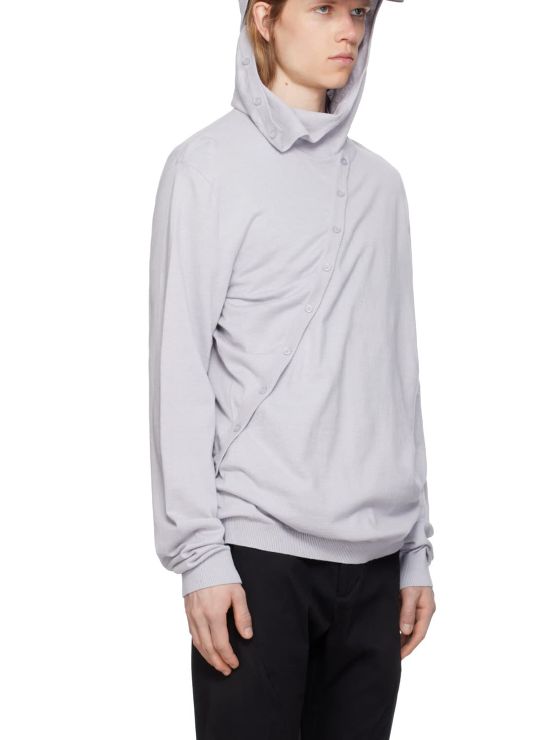 PAF 8.0 knit right hoodie grey 상품이미지1