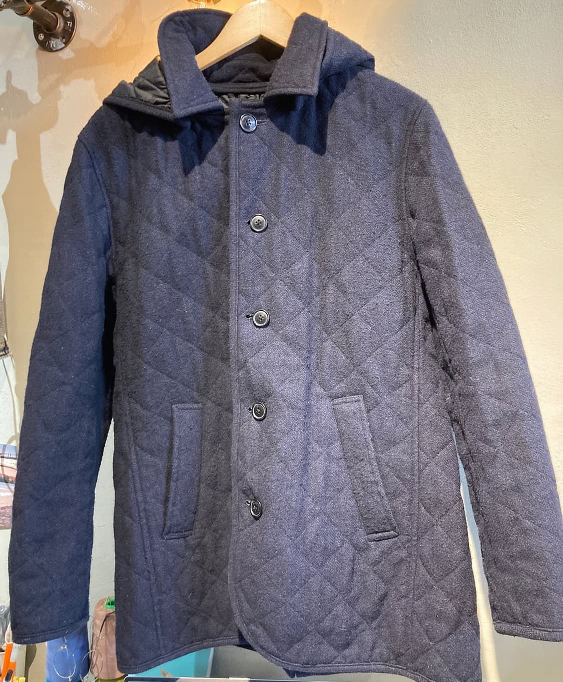 빔즈 하트 후디 누빔 피코트  상품이미지2