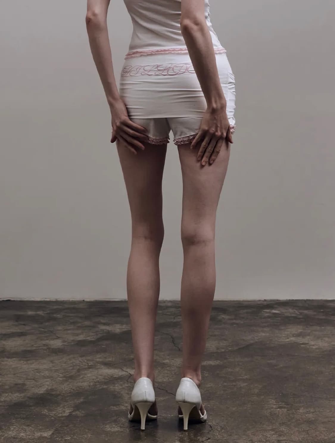 힐다 레이스 핀턱 미니 쇼츠 [아이보리] 상품이미지5