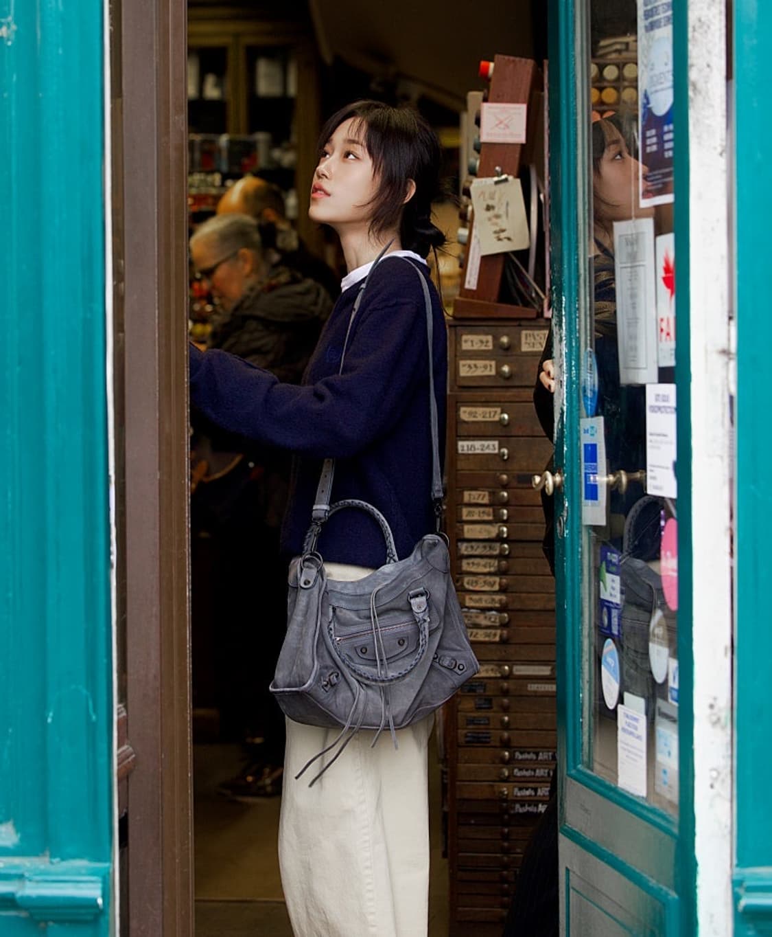 (~7일예약중) 발렌시아가 모터백 다크그레이 미디움 미듐 시티백 상품이미지2