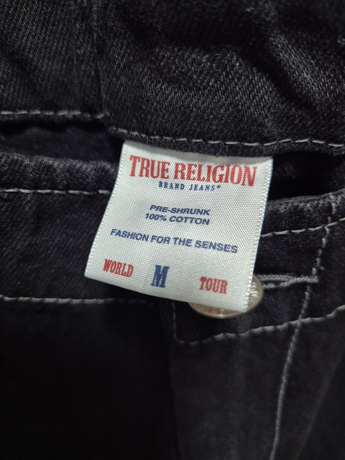 (타임세일)(새상품)트루릴리젼 블랙 와이드 데님 팬츠 상품이미지2