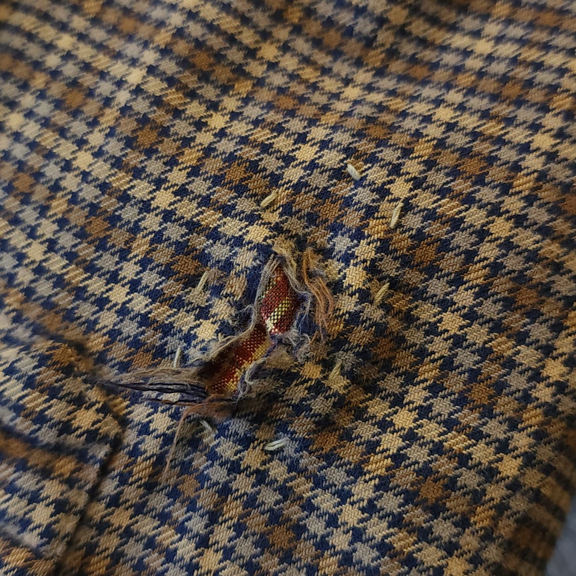 90s 엘엘빈 체크셔츠 플란넬 셔츠 헤비코튼 워크셔츠 하운드투스 m 상품이미지10