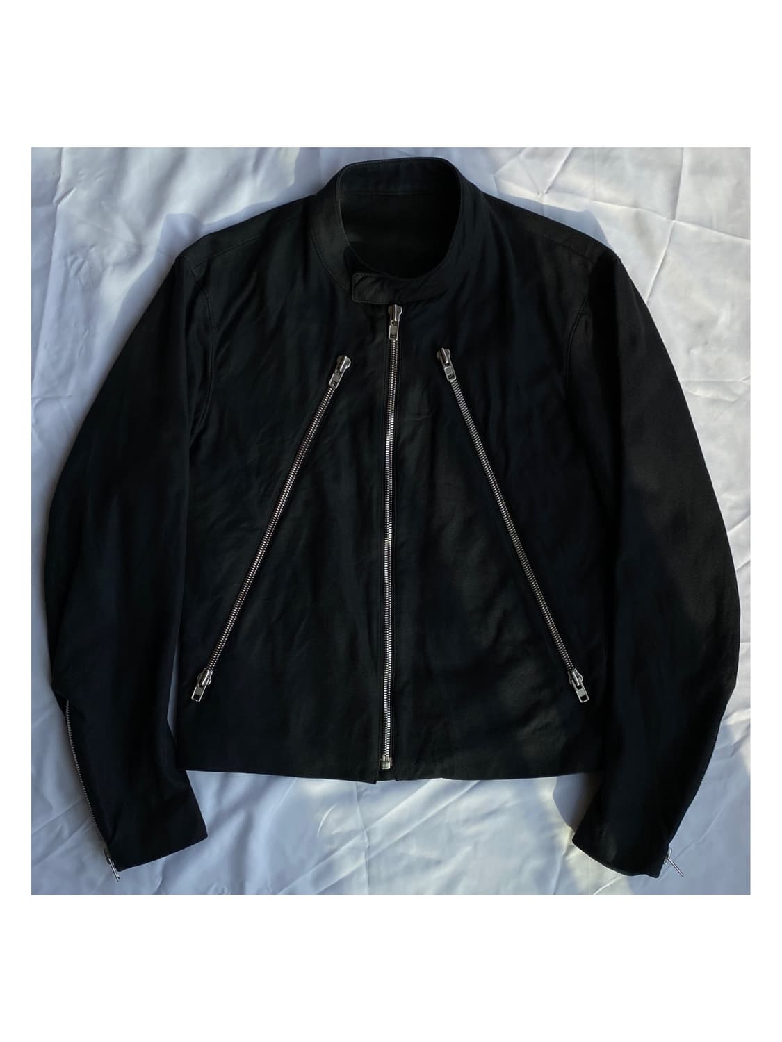 마틴 마르지엘라 08ss 5zip 바이커 자켓 아카이브 블루종 아티저널 상품이미지2