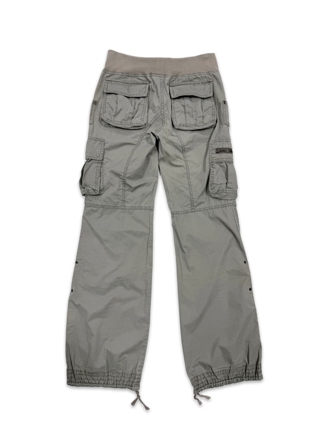 빈티지 00‘s 포켓 디테일 카키 그레이 카고 팬츠 상품이미지6