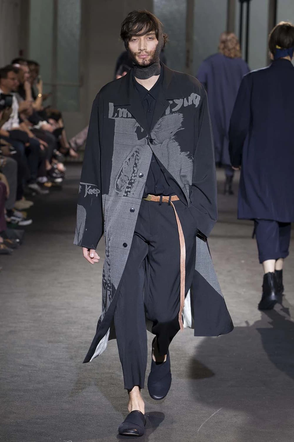 (5)17ss 요지야마모토 뿌르옴므 레더 슬립온 상품이미지5