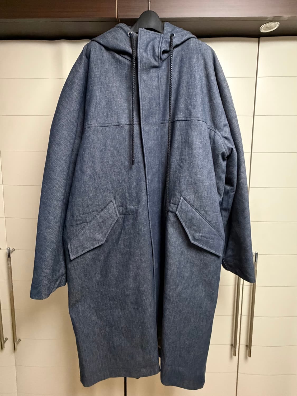 질스튜어트뉴욕 데님 오버사이즈 코트 M 상품이미지1