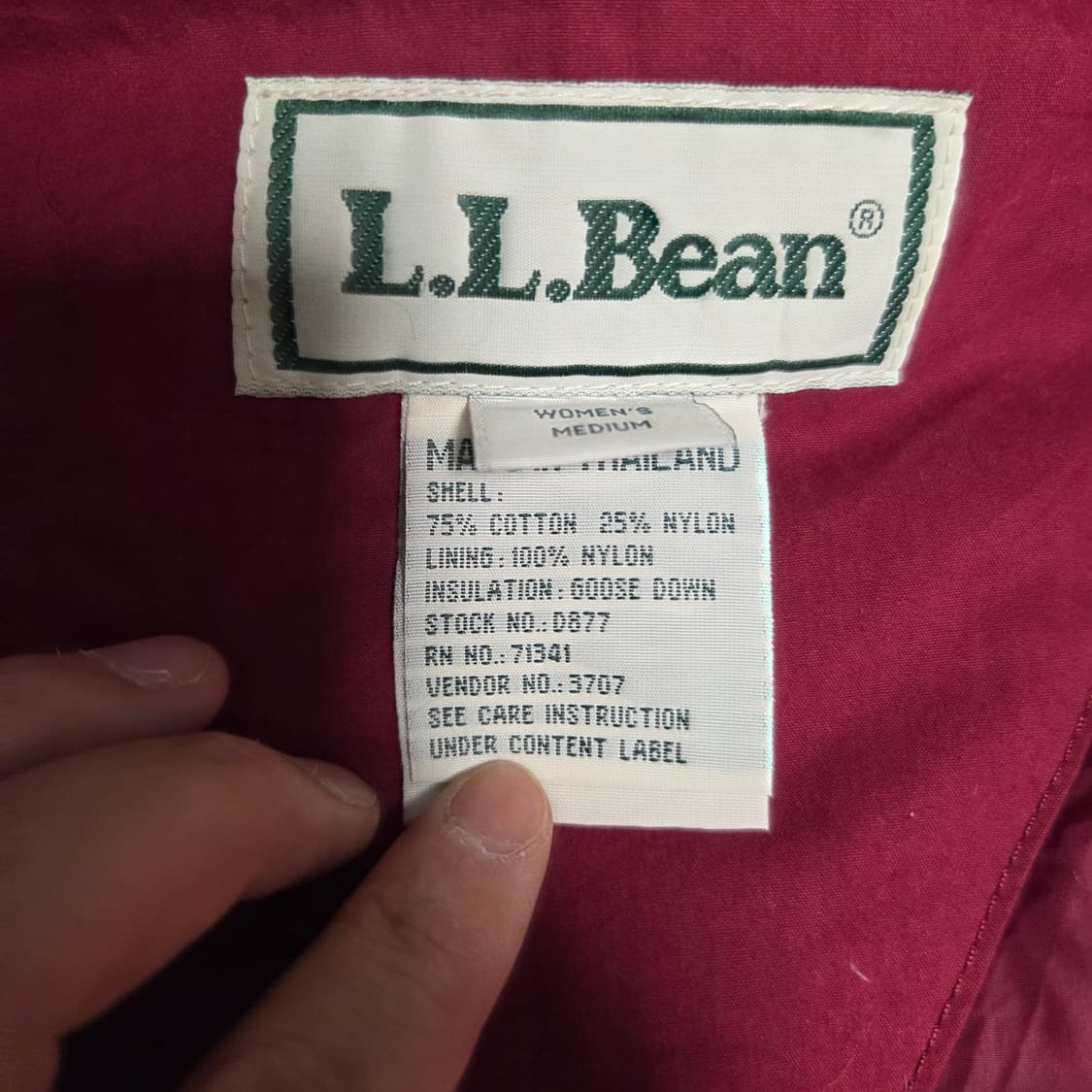 LLBean 엘엘빈 구스다운 야상 패딩 점퍼 L(100) 상품이미지5