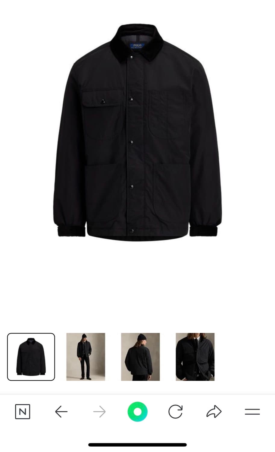 폴로 엘스던 자켓 블랙 L사이즈 상품이미지2