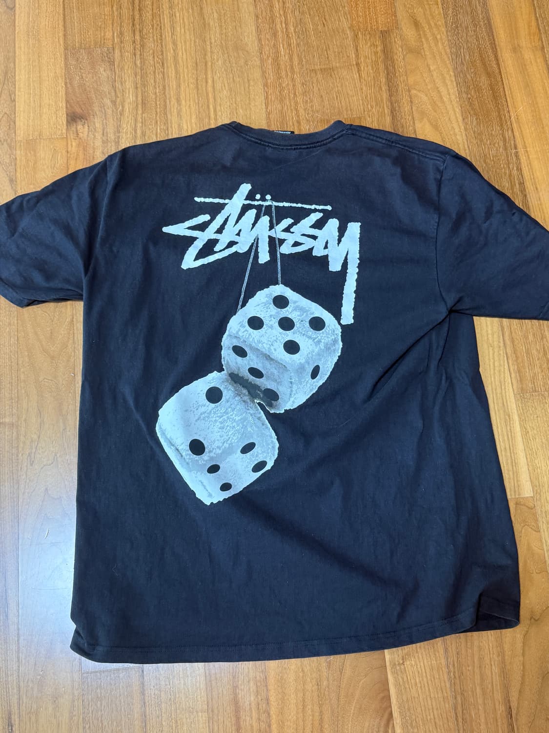 [L]스투시 퍼지 다이스 티셔츠 블랙 상품이미지2