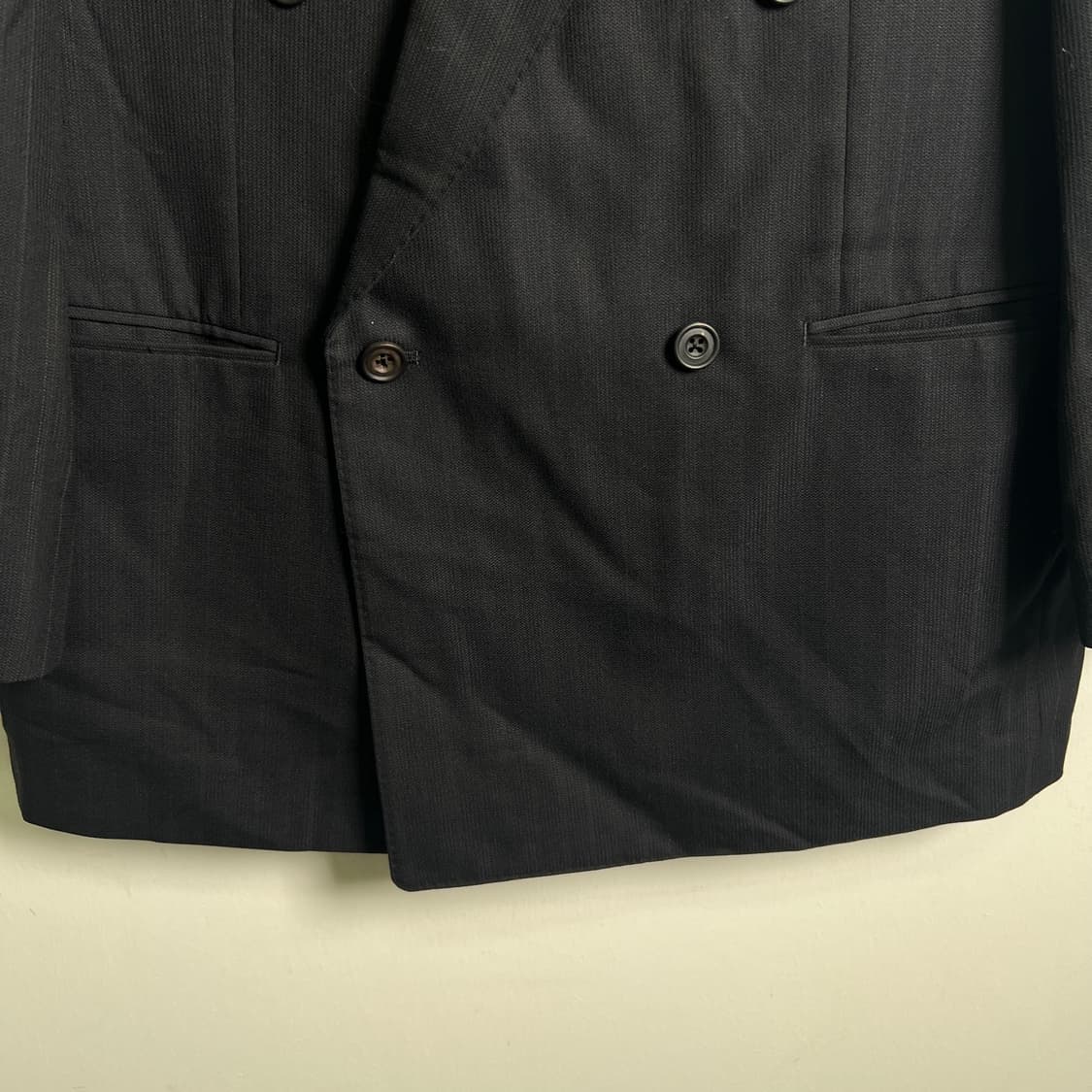 버버리 런던 블랙 스트라이프 더블 브레스티드 블레이저  상품이미지5