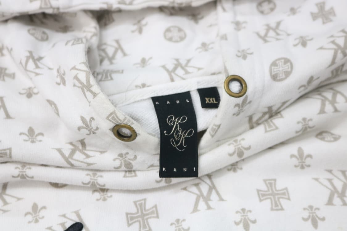 칼카니 빈티지 모노그램 올오버 패턴 반팔 후드 (XXL) 상품이미지5