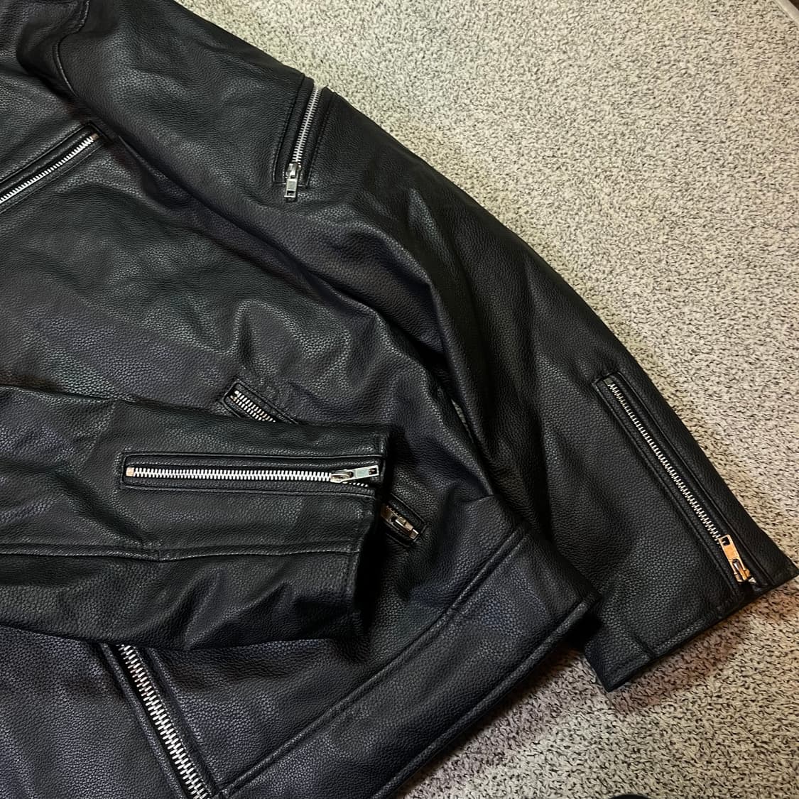 Heavy Smoker 리얼 가죽 레더 자켓 상품이미지2