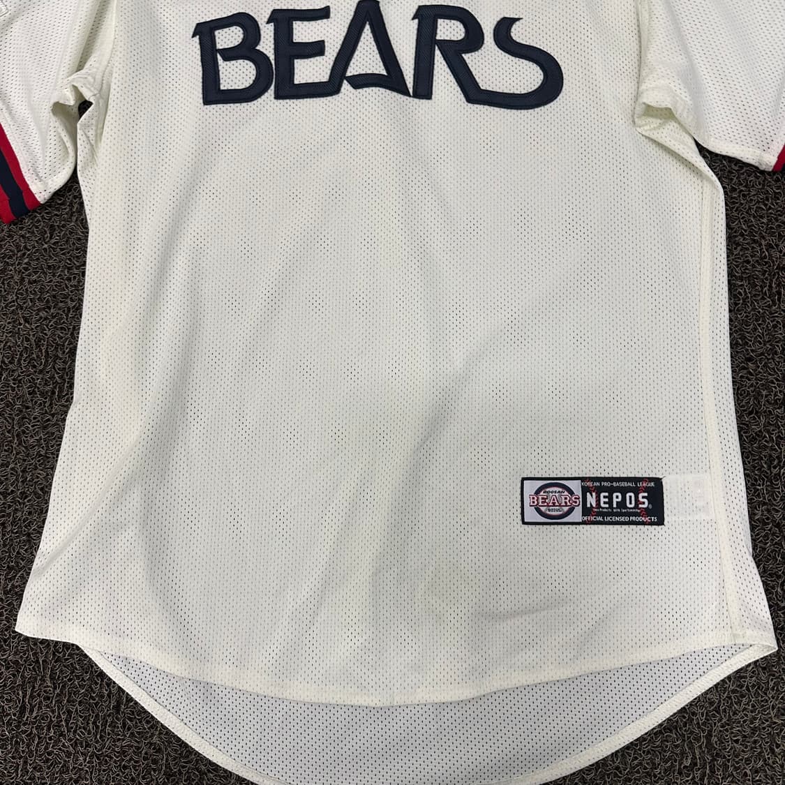 두산베어스 올드 네포스 노마킹 야구유니폼 110(2XL) 상품이미지3