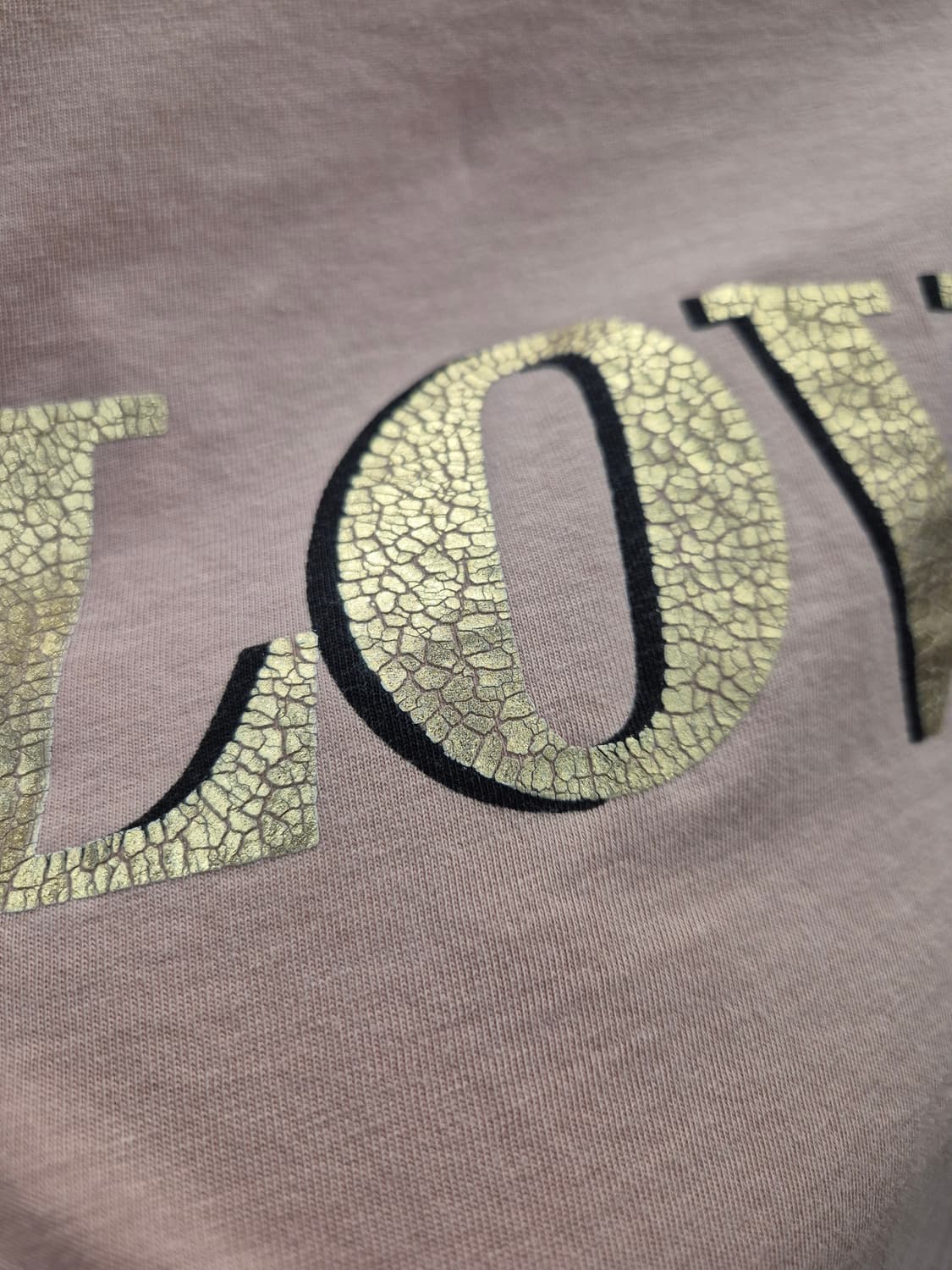 쟈딕앤볼테르 모달 골드 러브 프린트 핑크 티셔츠 S 상품이미지4