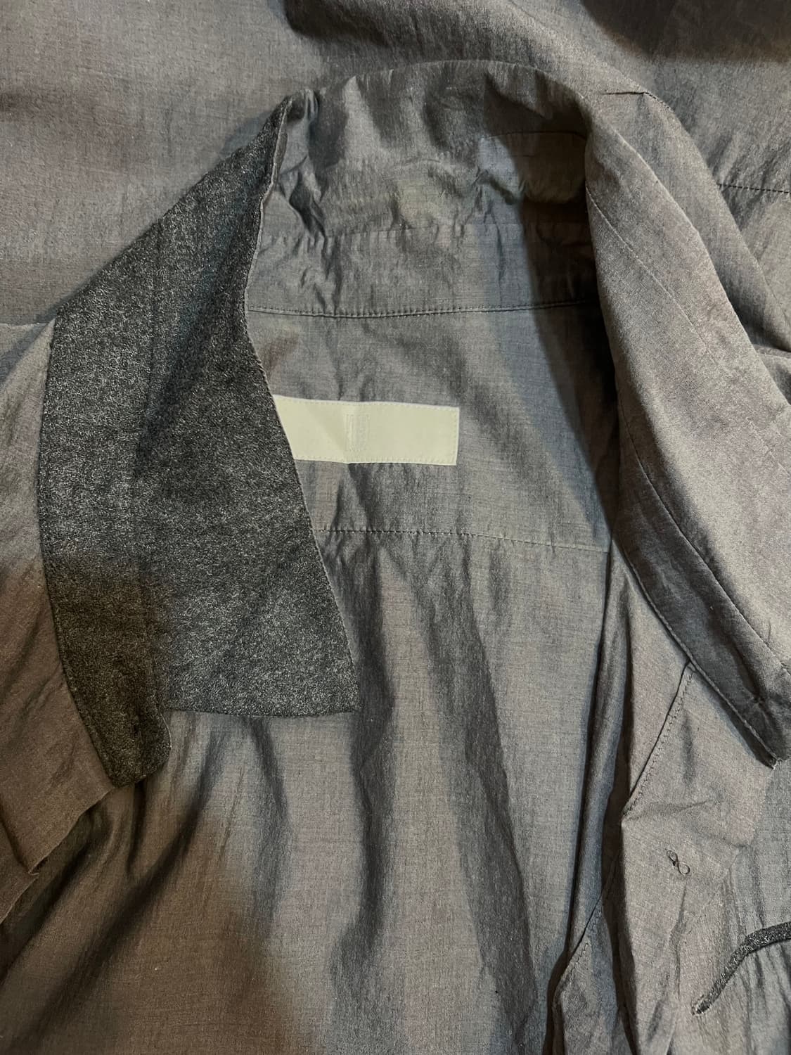 구호 KUHO 여성 차콜그레이 롱셔츠 셔츠자켓 상품이미지5