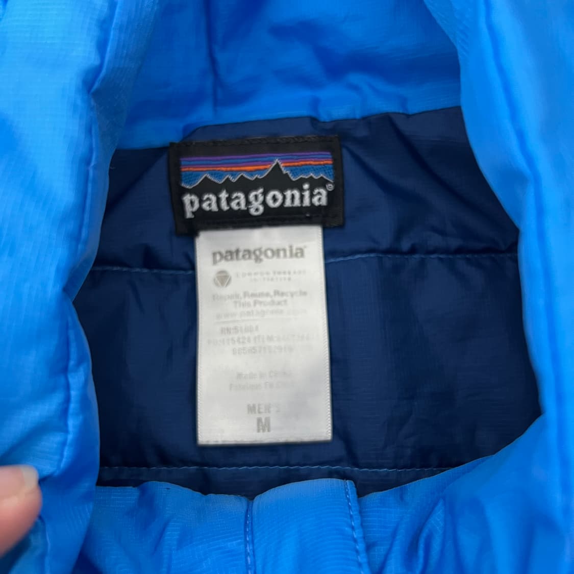 파타고니아 로고 나노 퍼프 경량 다운 자켓 상품이미지4