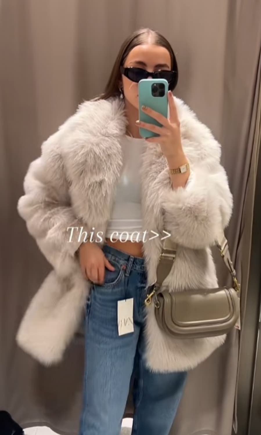 자라 페이크 퍼 코트 6318/258 상품이미지2