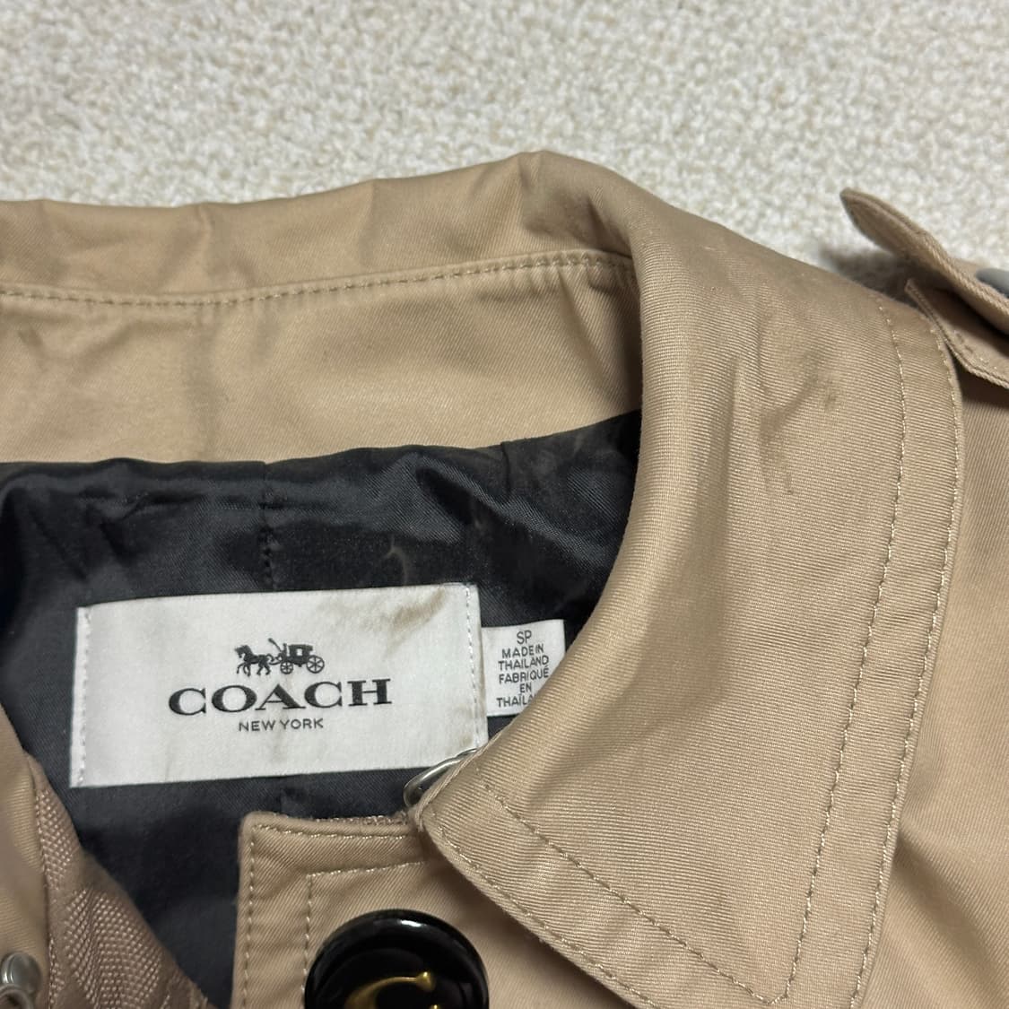 코치 웨스턴 롱 트렌치 코트 상품이미지9