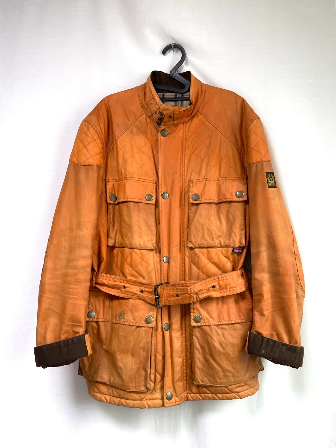 Belstaff 벨스타프 골드라벨 더티 왁스코튼 퀼팅 팬터자켓 L 상품이미지1