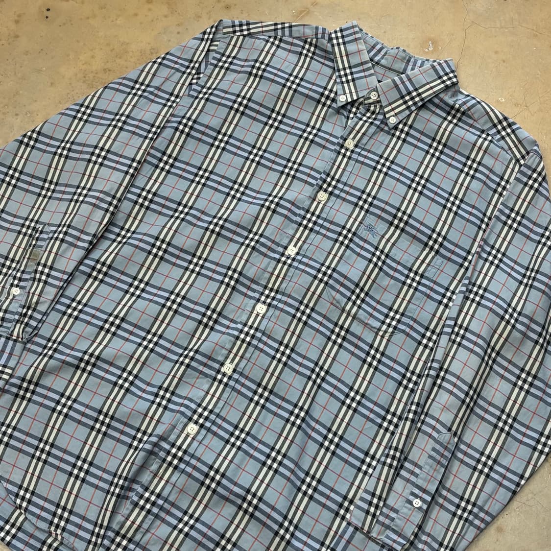 L 버버리 체크 셔츠 상품이미지1