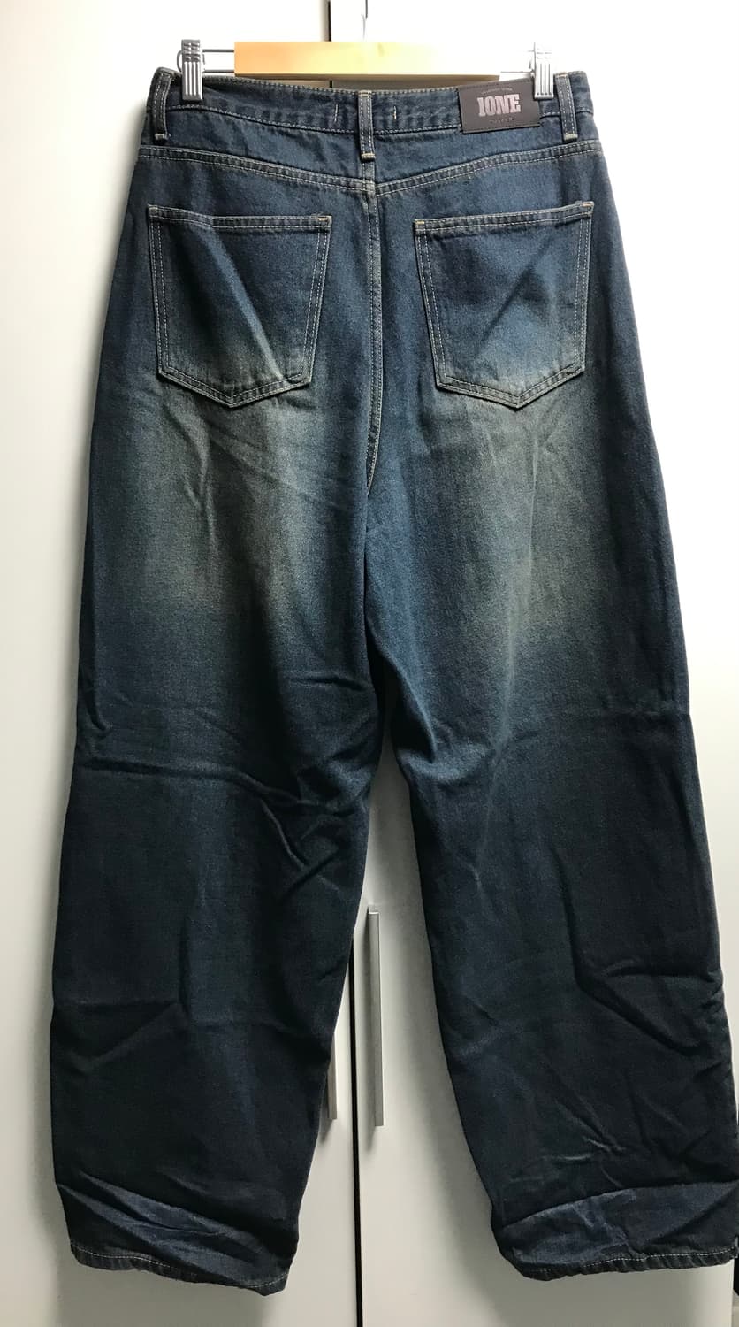 지그재그 빈티지 워싱 데님팬츠 상품이미지3