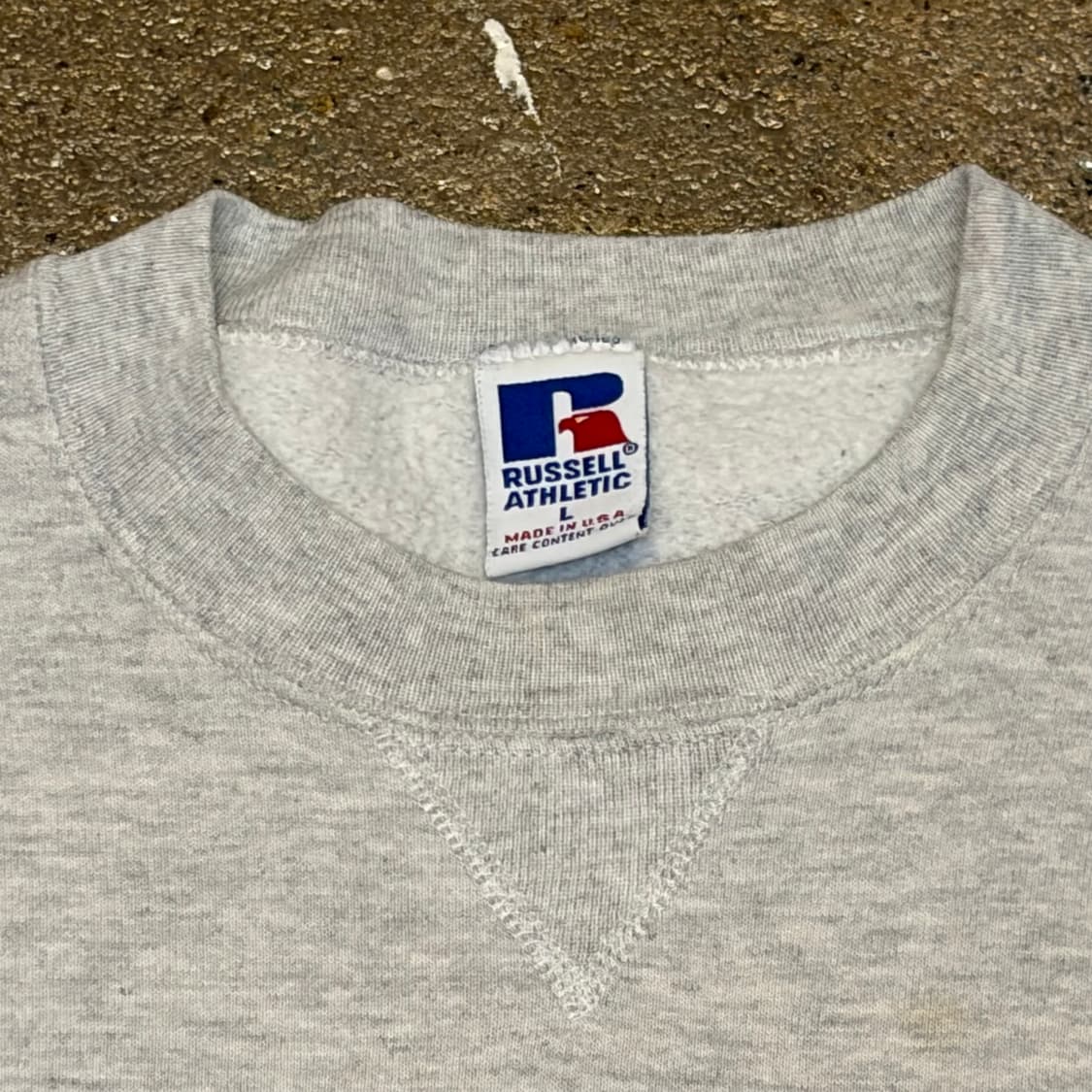 레어 90s Made in USA 미국 빈티지 러셀 무지 맨투맨 상품이미지3
