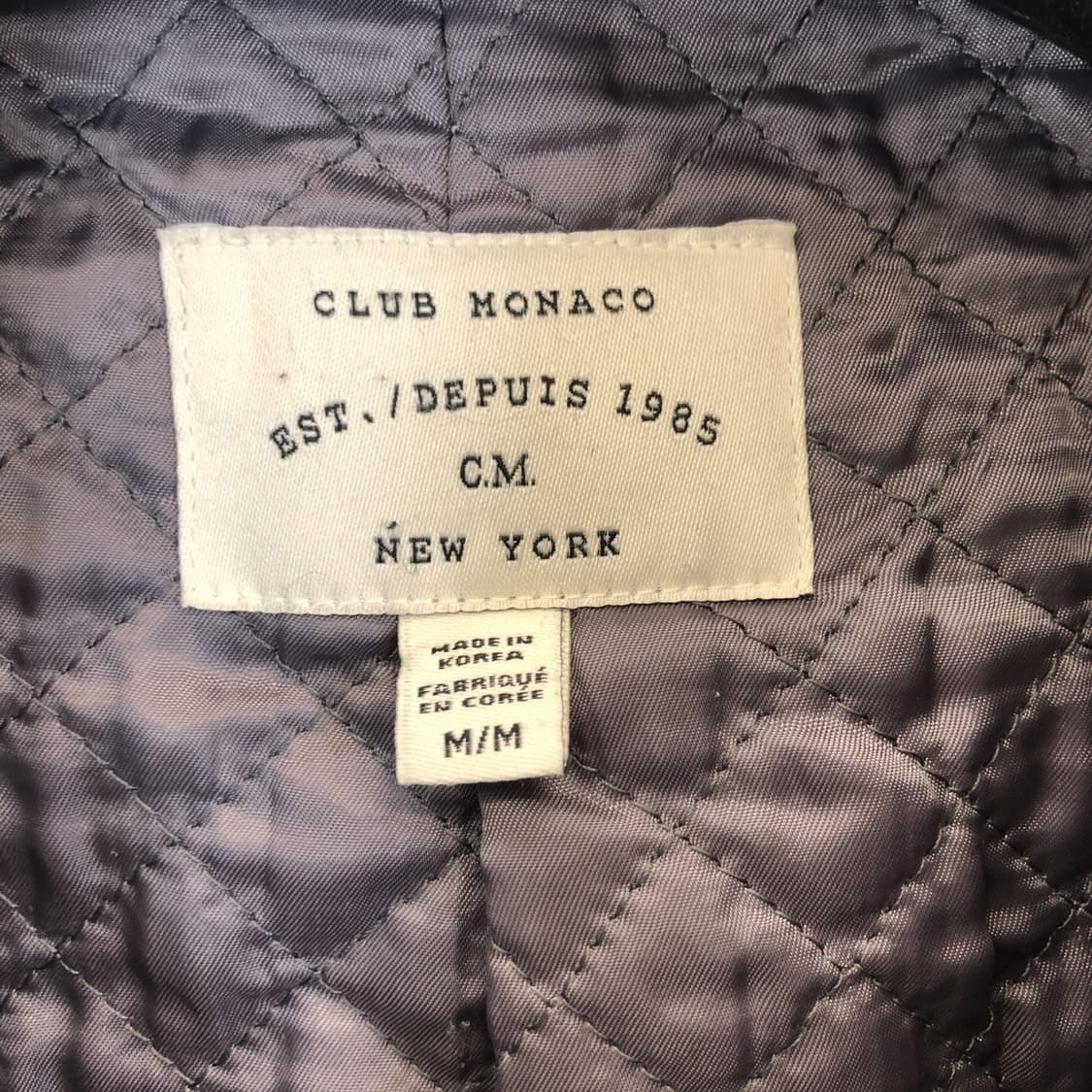 클럽모나코 헤링본 누빔안감 울코트 M 상품이미지6