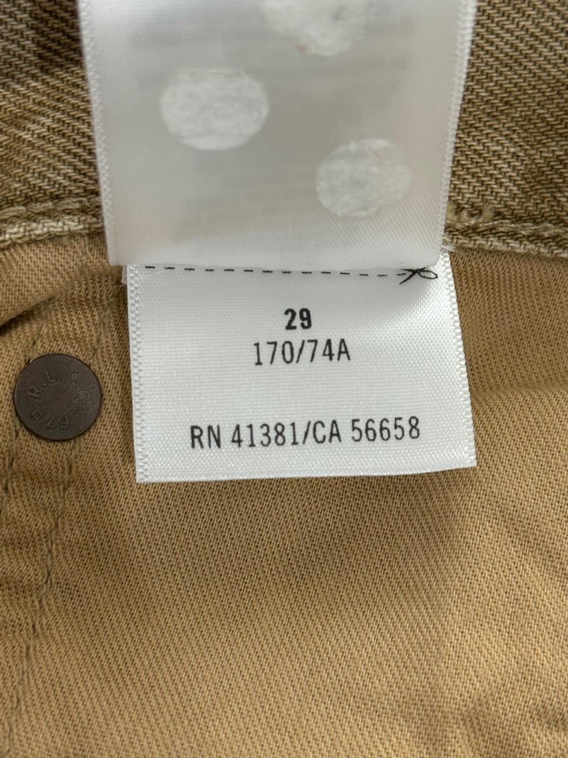 폴로 랄프로렌 베이지 버튼 워시드 코튼 팬츠 상품이미지9