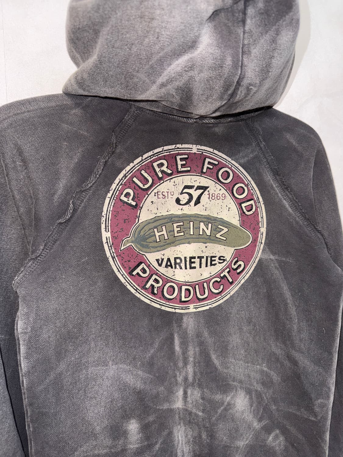 Washing charcoal heinz ketchup 후드집업 상품이미지4