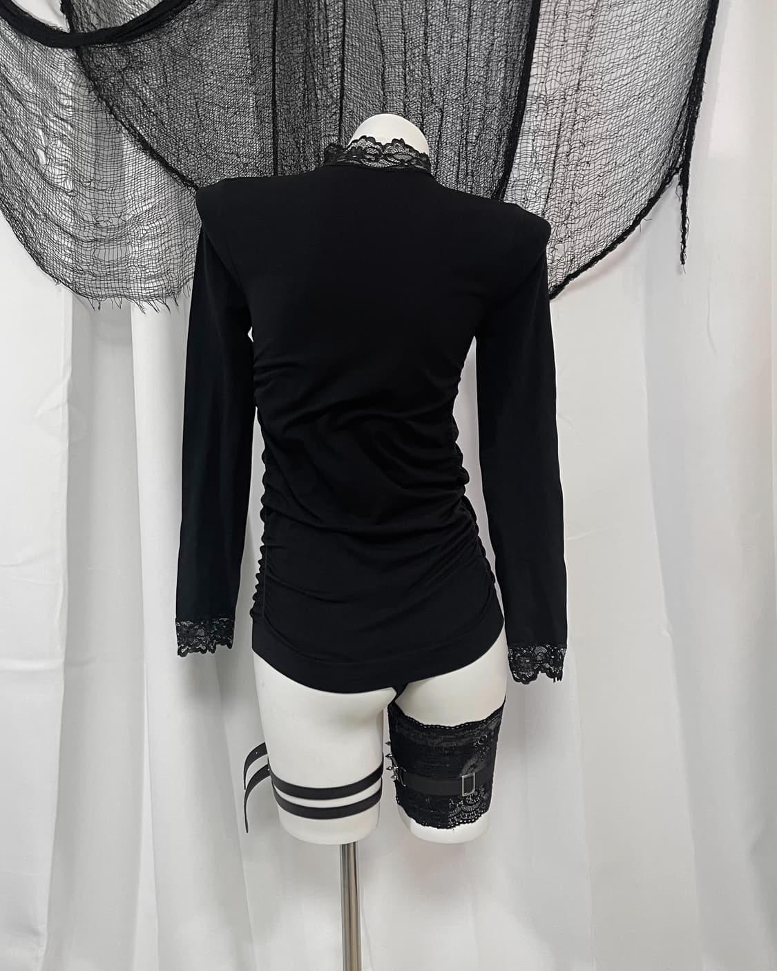 lace shirring t-shirt 상품이미지4