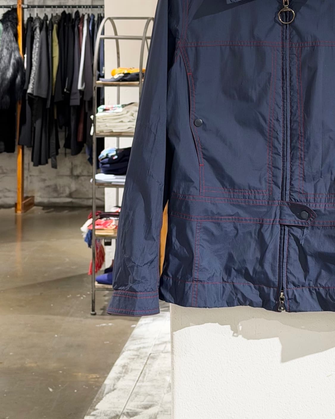 프라다 스포츠 네이비 나일론 투 포켓 자켓 상품이미지5