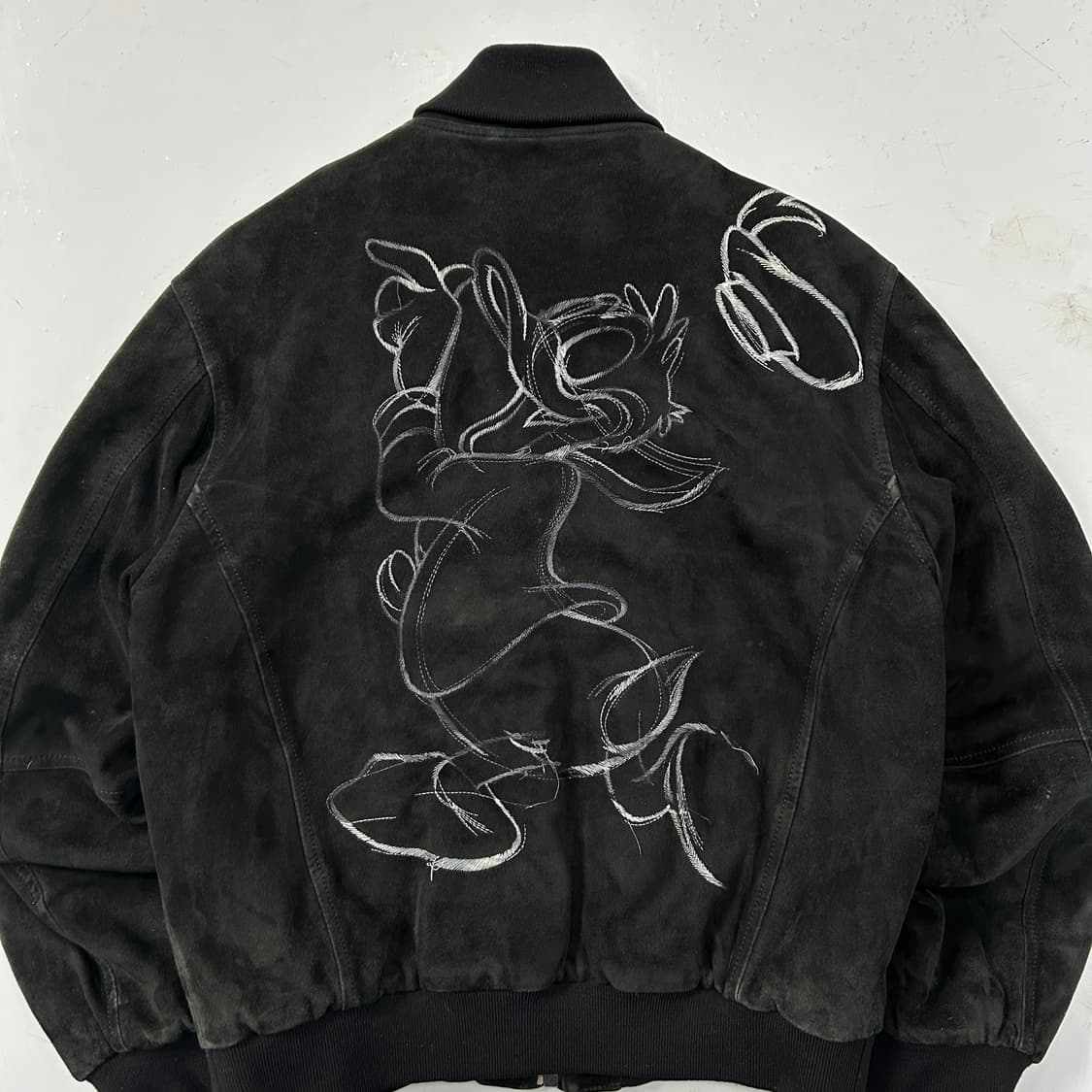 90’s ICEBERG 도널드덕 리얼 스웨이드 자켓  상품이미지1