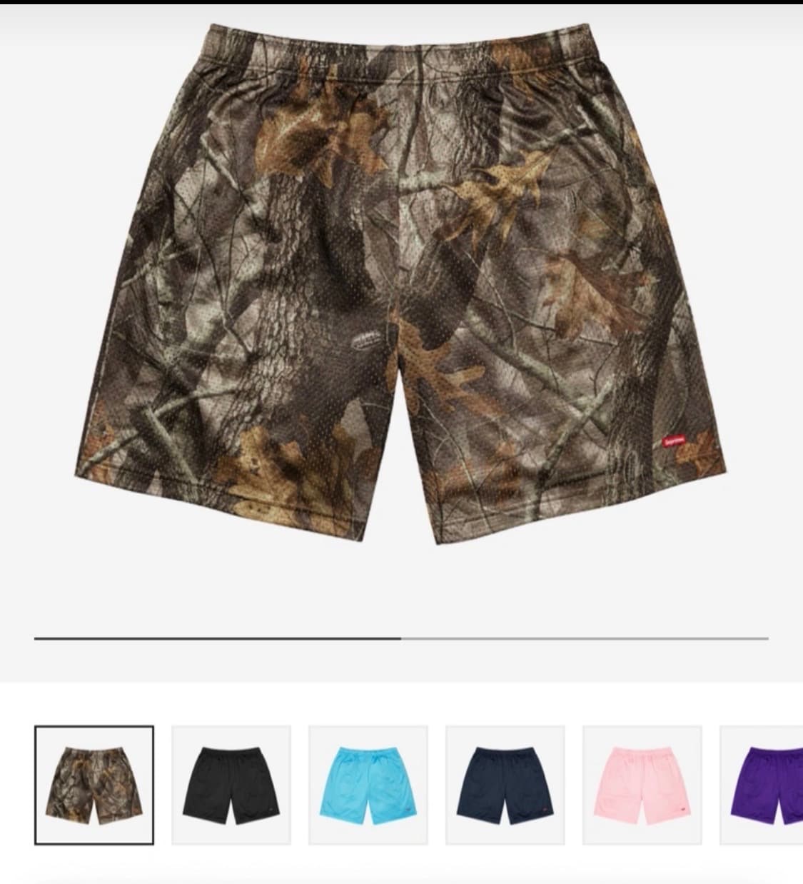 슈프림 리얼트리 매쉬 쇼츠 상품이미지1