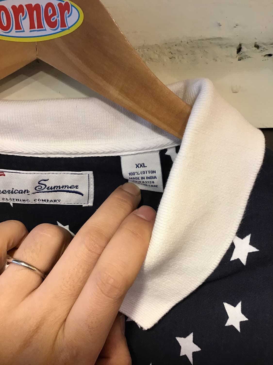 성조기 빈티지 카라티 상품이미지3