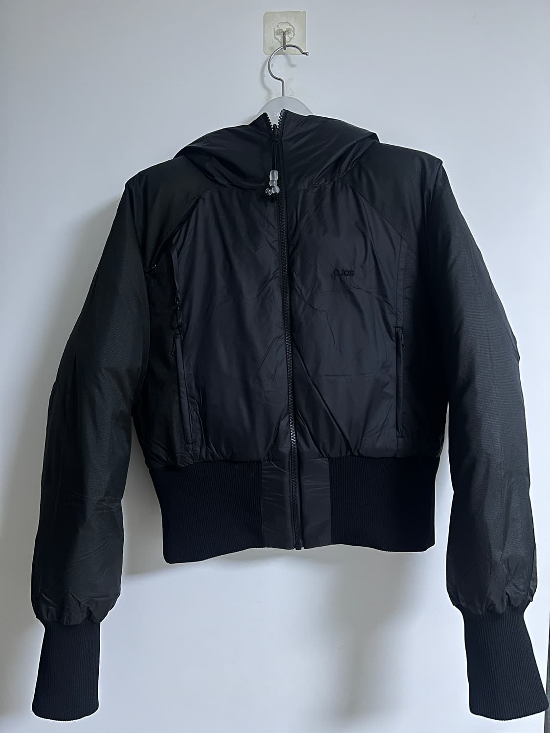 (새상품) 오호스 ojos 리버시블 체크 자켓 패딩 블랙 1사이즈 상품이미지8