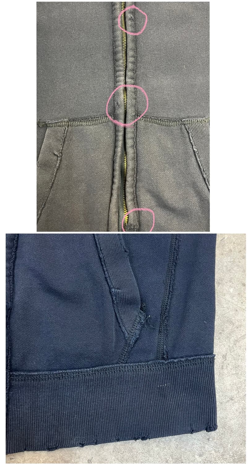 아베크롬비 기모 후드집업 네이비 M #csz3320 상품이미지7