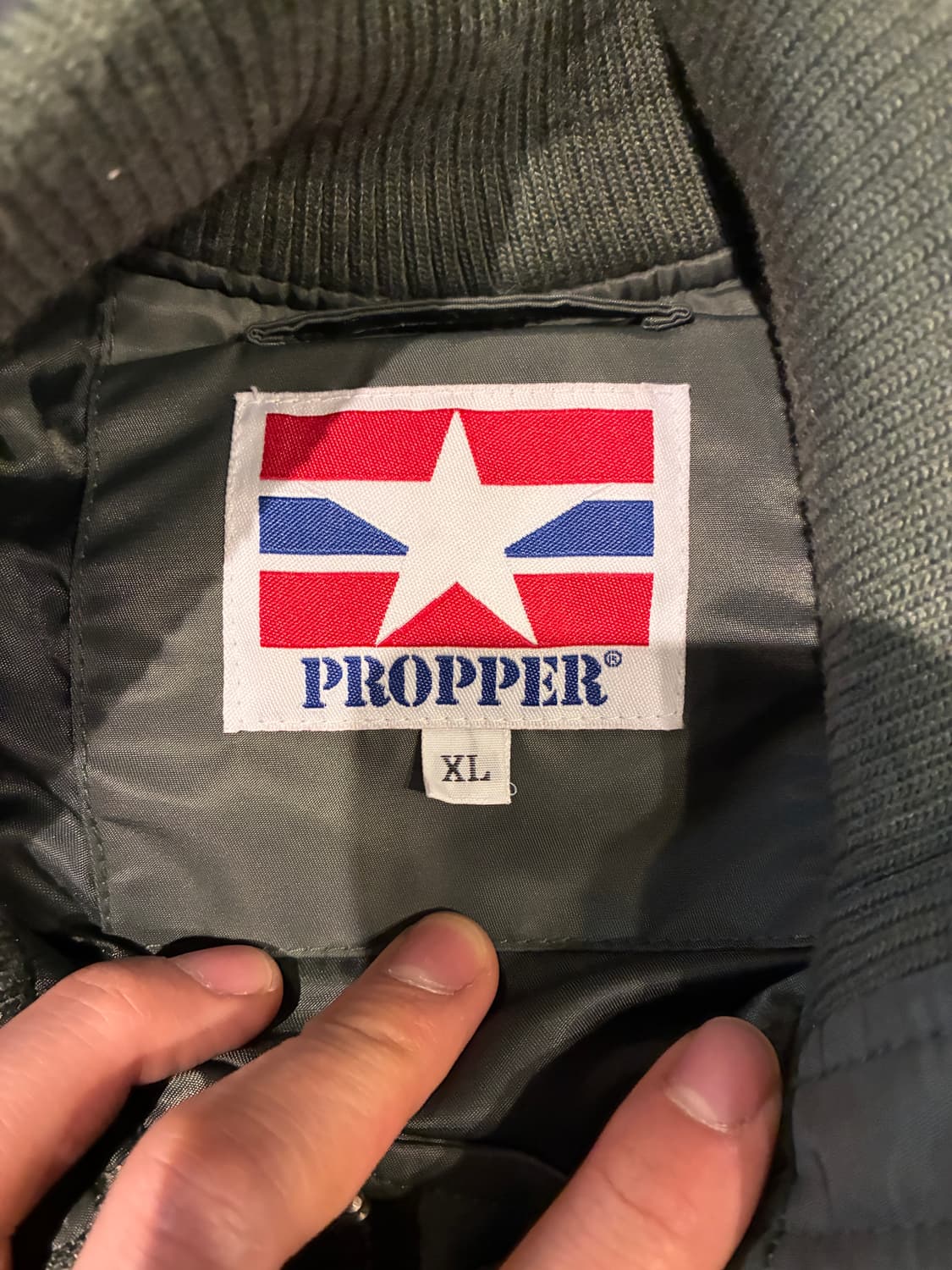 XL) 프로퍼 항공점퍼 MA1 에어포스 올리브 상품이미지2