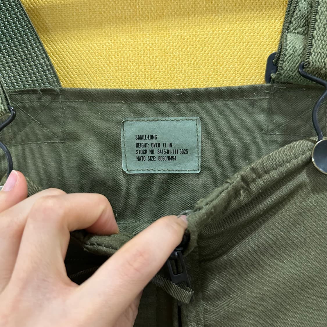 미군 장갑차 승무원 오버롤바지 상품이미지7