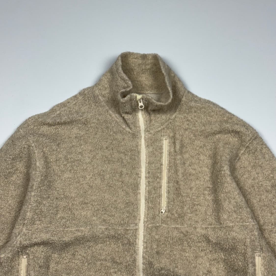 (107) 시오타 수빈 코튼 울블렌드 파일 자켓 상품이미지2