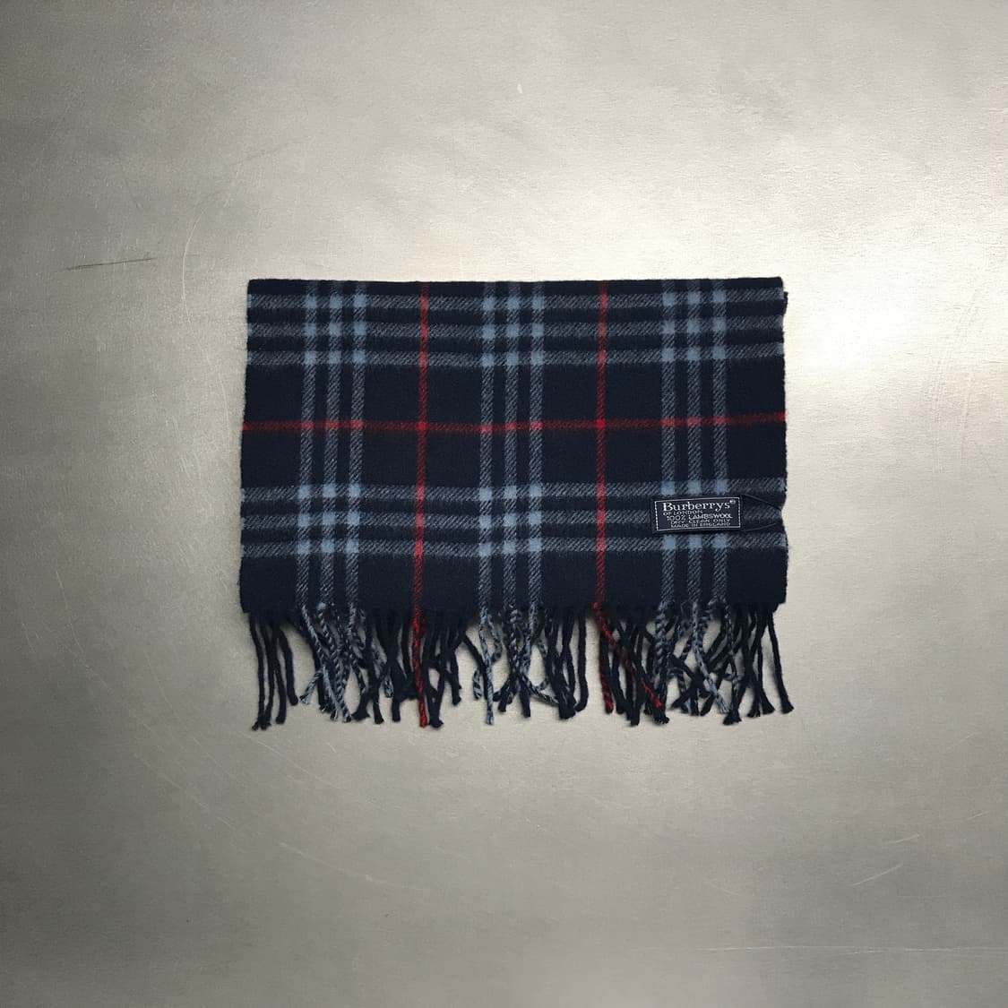 버버리 정품 램스울 머플러 네이비 상품이미지2