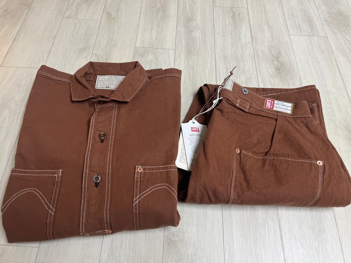 리바이스빈티지클로딩 LVC1870s 덕 클로즈드 프론트 점퍼 L 42 상품이미지10